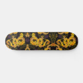 Ultimate Gold Dragon Element Custom Pro Park Board Persoonlijk Skateboard (Horizontaal)