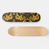 Ultimate Gold Dragon Element Custom Pro Park Board Persoonlijk Skateboard (Horizontaal)