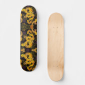 Ultimate Gold Dragon Element Custom Pro Park Board Persoonlijk Skateboard (Voorkant)