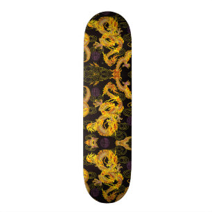 Ultimate Gold Dragon Element Custom Pro Park Board Persoonlijk Skateboard