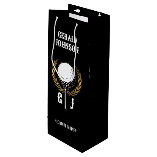 Ultimate Golf Monogram Ontwerp Kleine Cadeautas (Voorkant Gekanteld)