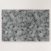 Ultimate Grey Cobled Patchwork Terrazo Pattern Legpuzzel (Horizontaal)