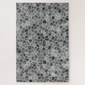 Ultimate Grey Cobled Patchwork Terrazo Pattern Legpuzzel (Verticaal)