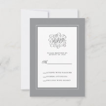 Ultimate Grey Elegant Wedding Chic Enclosure