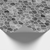 Ultimate Grey Kasseien Patchwork Terrazzo Patroon Cadeaupapier (Hoek)