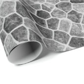 Ultimate Grey Kasseien Patchwork Terrazzo Patroon Cadeaupapier (Rol Hoek)