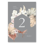 Ultimate Grey Pampas Grass Tropical Oerwoud Floral Kaart (Voorkant)