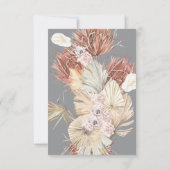 Ultimate Grey Pampas Grass Tropical Oerwoud RSVP Kaartje (Achterkant)