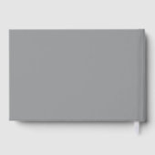 Ultimate Grey White Chic Simple Minimalist Weddens Gastenboek (Achterkant)