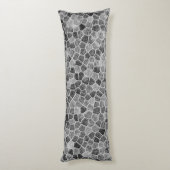 Ultimate Grijs Klinker Patchwork Terrazzo Patroon Lichaamskussen (Achterkant (Verticaal))