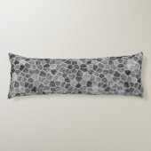Ultimate Grijs Klinker Patchwork Terrazzo Patroon Lichaamskussen (Voorkant)