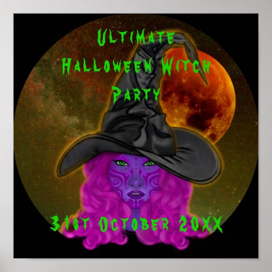 Ultimate Halloween Heksenfeest 31 okt Poster (Voorkant)