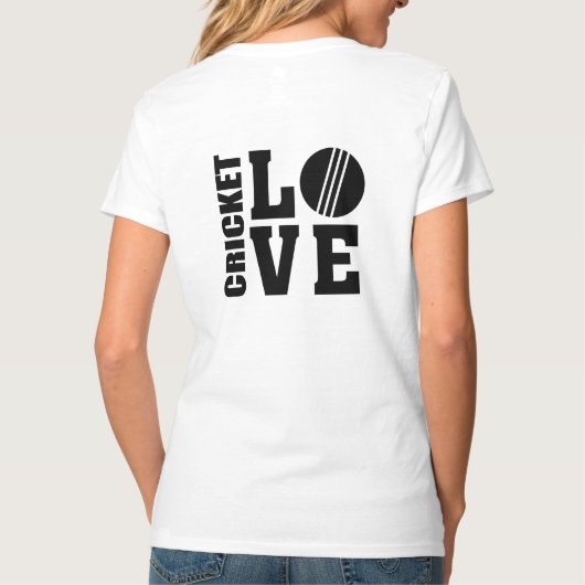 Ultimate I Love Cricket, cricket T-shirt (Achterkant)