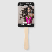 Ultimate Kroon Pageant Wavers | Set van V fans Handwaaier (Voorkant)