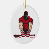 Ultimate Lacrosse Keramisch Ornament (Rechts)