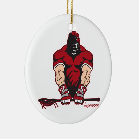 Ultimate Lacrosse Keramisch Ornament (Rechts)