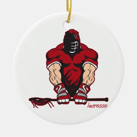 Ultimate Lacrosse Keramisch Ornament (Voorkant)