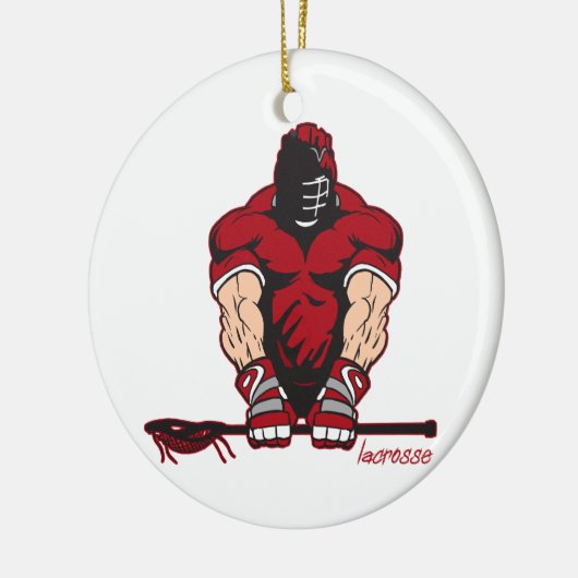 Ultimate Lacrosse Keramisch Ornament (Links)