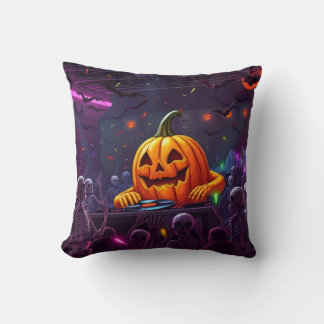 🎃 Ultimate Mind-Blowing Halloween Pumpkin DJ Rave Kussen