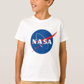 Ultimate NASA Logo Rocket White Cotton Kinder T-shirt (Voorkant)