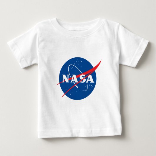 Ultimate NASA Logo Rocket White Soft Cotton (Voorkant)