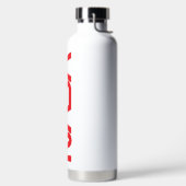 Ultimate NASA Logotype Rocket White Geïsoleerd Waterfles (Links)