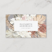 Ultimate Pampas Grass Floral Premium Gray Prof Visitekaartje (Voorkant)