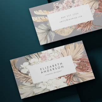 Ultimate Pampas Grass Floral Premium Gray Prof Visitekaartje