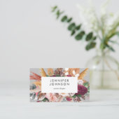 Ultimate Pampas Grass Floral Tropical modern Visitekaartje (Staand voorkant)