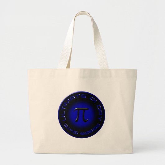Ultimate PCI Day 2015 3.14.15 9:26:53 (blauw) Grote Tote Bag (Voorkant)