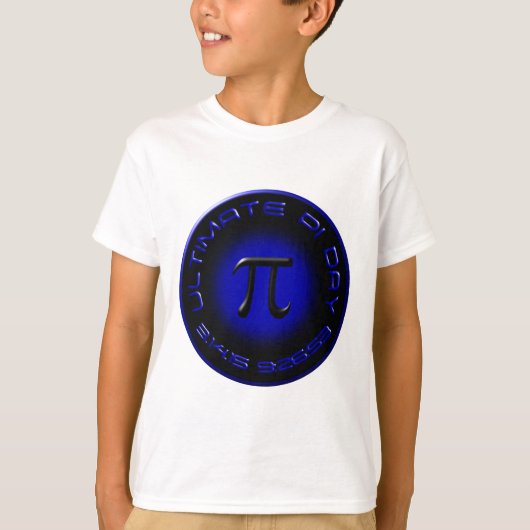 Ultimate PCI Day 2015 3.14.15 9:26:53 (blauw) T-shirt (Voorkant)