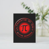 Ultimate Pi Day 2015 3.14.15 9:26:53 (rood) Briefkaart (Staand voorkant)