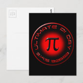 Ultimate Pi Day 2015 3.14.15 9:26:53 (rood) Briefkaart (Voorkant / Achterkant)