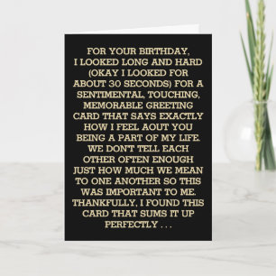 Ultimate Sentimental Birthday Message (Whiskey) Kaart