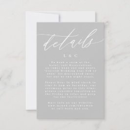 Ultimate Simple Light Grey Japandi Modern Neutral RSVP Kaartje