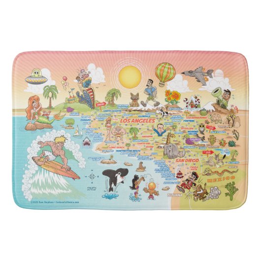 Ultimate Sunny California Bath Mat (Voorkant)