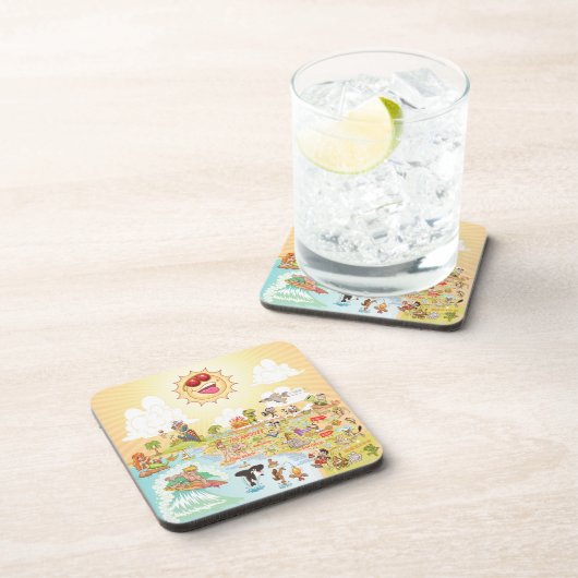 Ultimate Sunny California Hard Plastic Onderzetter (Rechterzijde)