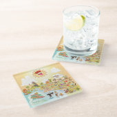 Ultimate Sunny California Onderzetter Glazen Onderzetter (Schuin)