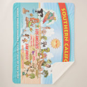 Ultimate Sunny California Sherpa Deken (Voorkant)