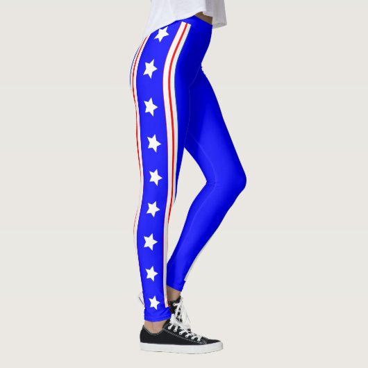 Ultimate USA Stars and Stripes Patriot Blue Leggings (Rechts)