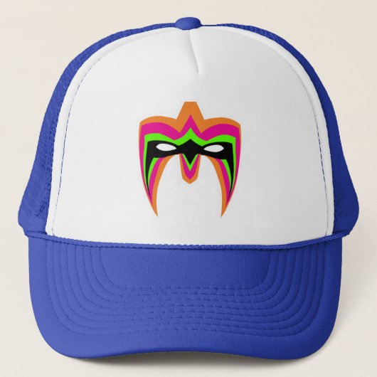 Ultimate Warrior Geïnspireerd Retro 80s TV Wrestli Trucker Pet (Voorkant)