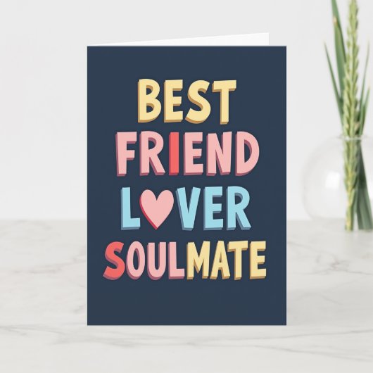 Ultimative Vriend Liefde Zielsverwant Kaart (Voorkant)