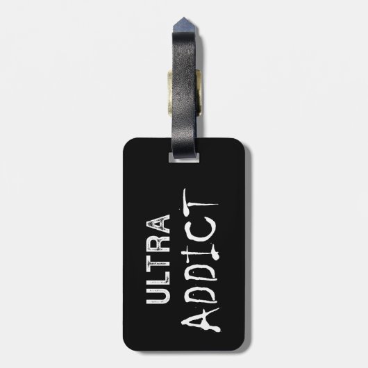 Ultra Addict Bagagelabel (Achterkant verticaal)