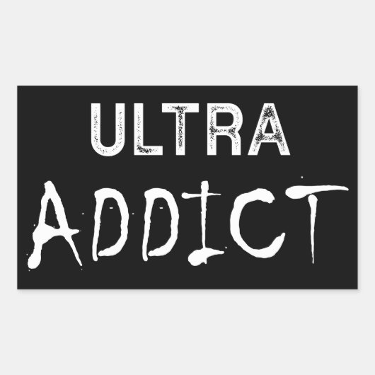 Ultra Addict Rechthoekige Sticker (Voorkant)
