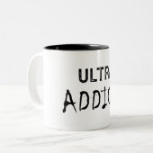 Ultra Addict Tweekleurige Koffiemok (Voorkant links)