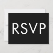 Ultra BOLD Moderne multi-event bruiloft RSVP Kaartje (Achterkant)