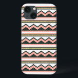 Ultra Chic Gold Chevron Samsung Galaxy Note 4 Hoes<br><div class="desc">Unieke goudkleurige en koraalkleurige,  gestreepte telefoonbehuizing. Heel chic,  heup en modern.</div>