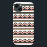 Ultra Chic Gold Chevron Samsung Galaxy Note 4 Hoes<br><div class="desc">Unieke goudkleurige en koraalkleurige,  gestreepte telefoonbehuizing. Heel chic,  heup en modern.</div>