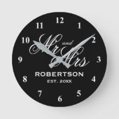 Ultra chique aangepaste heer en mevrouw wandklok (Voorkant)