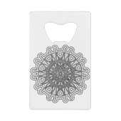 Ultra Cool Mandala Design #1 Creditkaart Flessenopener (Voorkant)